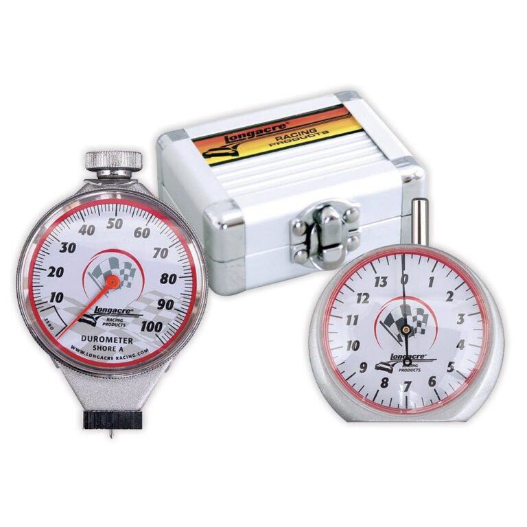 Longacre Tyre Tread Depth Gauge & Durometer kit w/ Silver Case