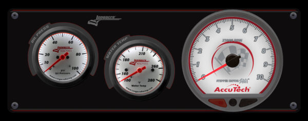 LongacreSportsman Elite 2 Gauge Panel w/Tach OP / WT - 52-46906 - Image 2