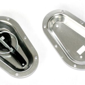 Grayston Recessed Bonnet Pin Plates - Sliver