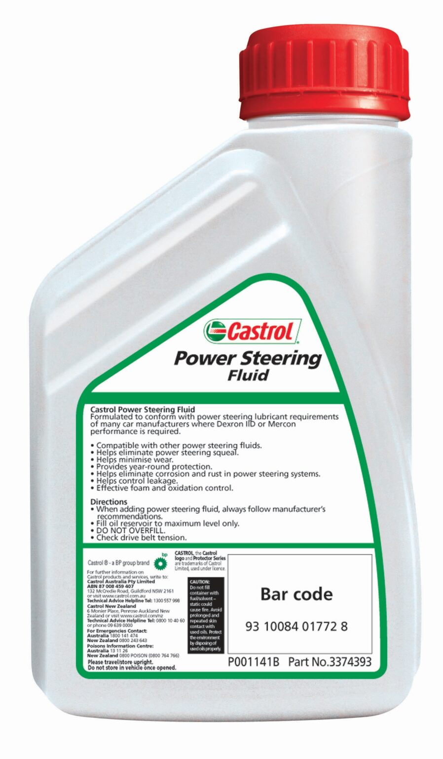 Castrol Power Steering Fluid 500mL – 3381662 – Motorsport Parts Australia