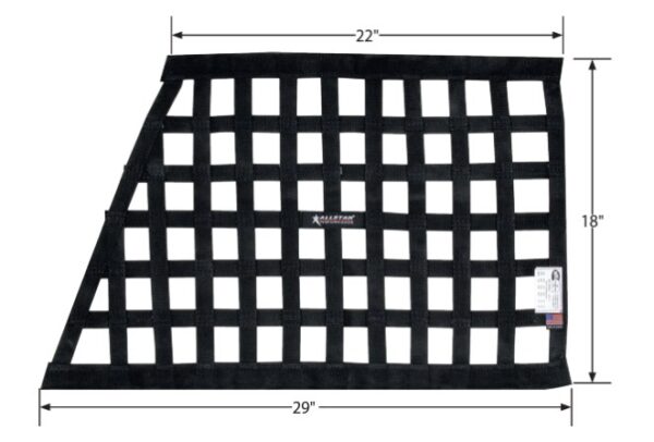 Allstar Window Net Border - Angled Black ALL10288 - Image 3