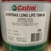 Castrol SYNTRAX Long Life 75W-90 (SAF-XO)- 20litre