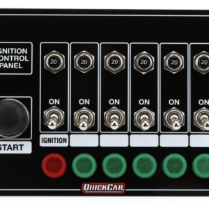 Quickcar Switch Panel - 6 Switches & 1 Button w/ Lights & Circuit Breakers 50-869